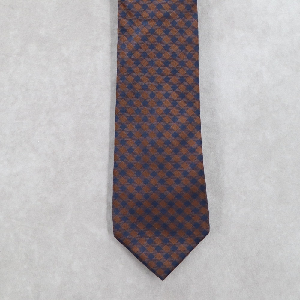 Banana Republic Brown Silk Plaid Executive Formal Business Men's Neck Tie
